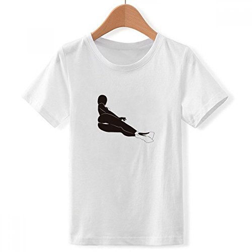 T-Shirt col Blanc pour les Garçons XX-Grand avec Motif Bikini