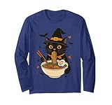 Spooky Black Cat Witch Ramen Pumpkin Halloween