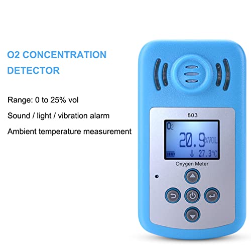 Kuikui Oxygen Detector, Portable Gas Detector Meter Tester Gas Concentration Analyzer For Industry #TOP6