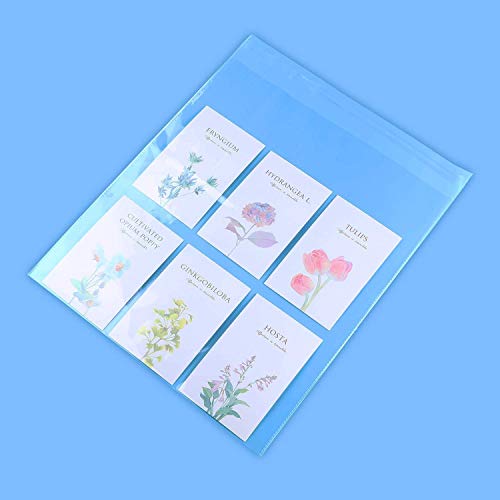 200 Pcs -14\" x 20\" Clear Plastic Cellophane Bags-Resealable Self Sealing Cello Poly Bags for Prints, Photos, Documents, Clothing, T-Shirt - Thumbnail 2