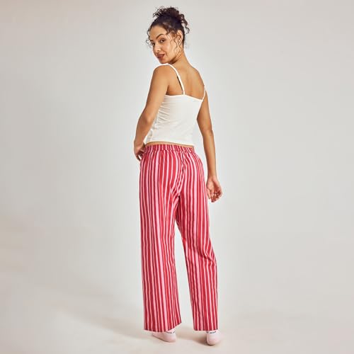 Image of Pepe Jeans Women's Printed Cotton Spandex Regular Fit Pyjama Bottoms | Comfortable Stretch Pyjama for Sleep & Lounge Wear | Soft Breathable Fabric | Elastic Waistband with Drawstring | All-Day Comfort