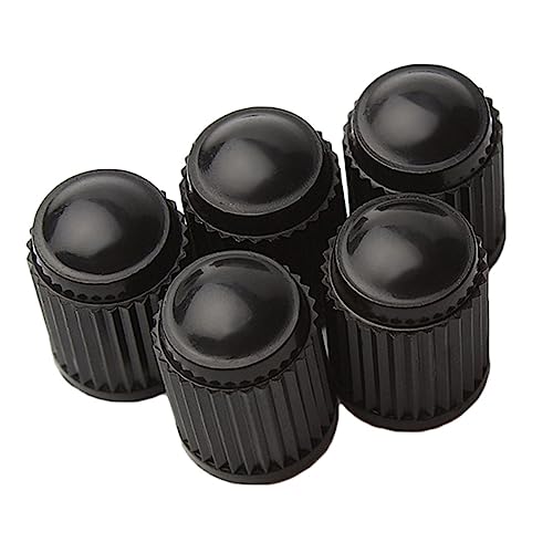 TOGEVAL 20pcs Black Plastic Tire Caps Valve Stem Dust for Motorcycle and Electric Against Leakage and Dirt Easy Installation