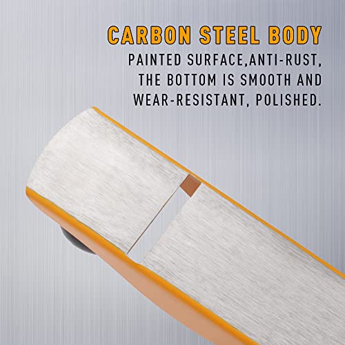 Hoteche No.4 Wood Plane - Adjustable Smoothing Bench Hand Planer For Woodworking And Trimming - 9.5-Inch Jointer Plane With 2-Inch Blade #TOP4