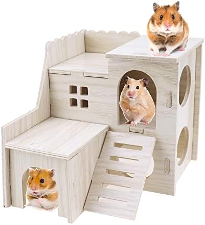 Meerschweinchen Haus Aus Holz Mit Rampe, Hamster Haus