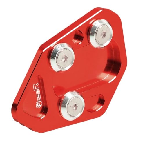 Extension de béquille de moto rouge pour modèles BMW F800 et R1200S