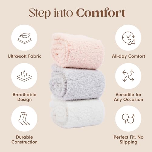 Image of Unboxme Gifts Warm & Cozy Ultra-Luxe Cloud Fuzzy Socks, Gifts for Women