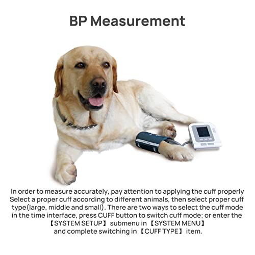 Contec08A-Vet Digital Veterinary Blood Pressure Monitor Nibp Cuff,Dog/Cat/Pets (Contec08A-Vet With 3 Cuffs) #TOP5