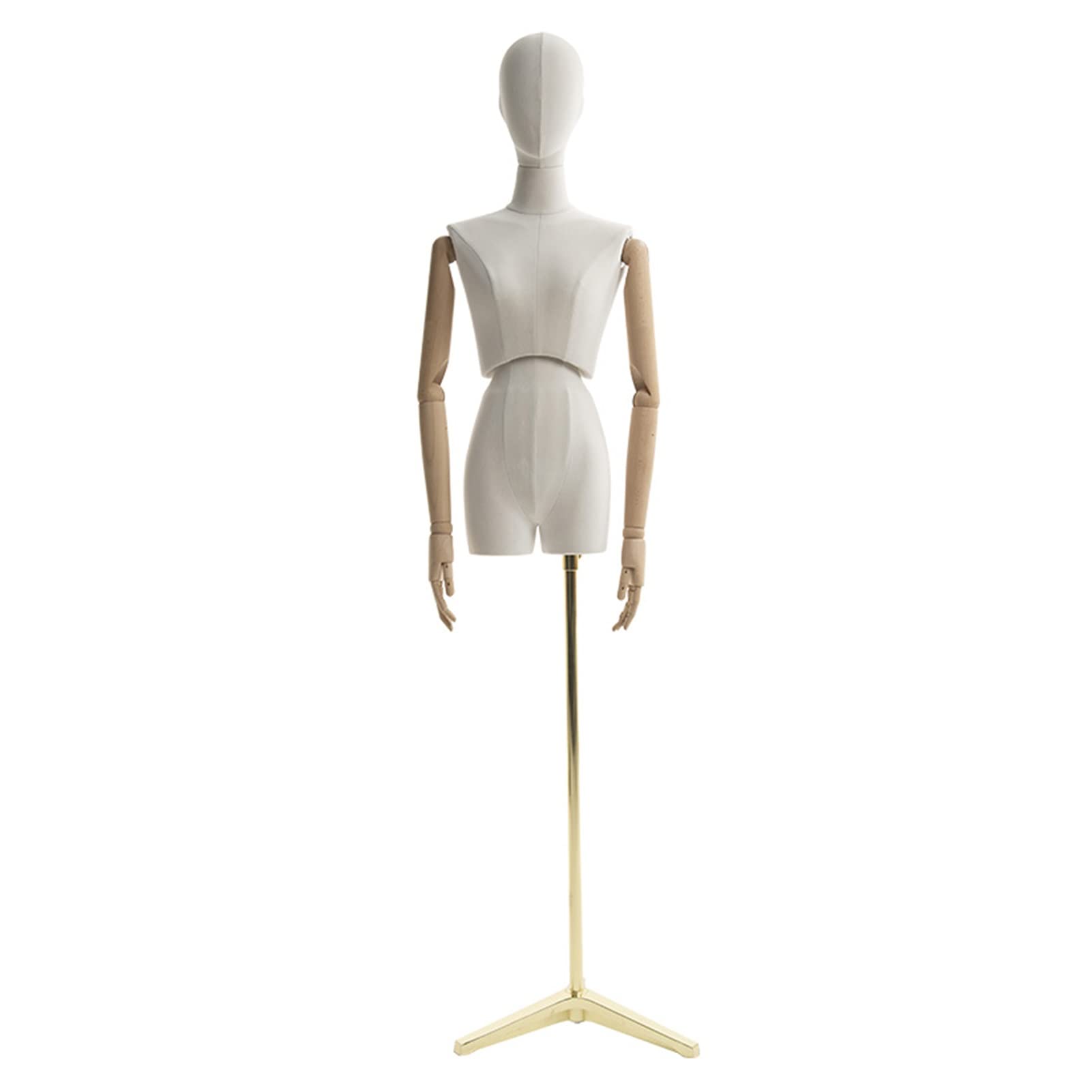 Buy Female Mannequin Torso Body,Dummy Model With 3 Section Joint Wooden