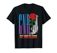 Official Licensed Bravado Guns N' Roses Use Your Illusion Pistol Official Guns N' Roses Merchandise Lightweight, Classic fit, Double-needle sleeve and bottom hem