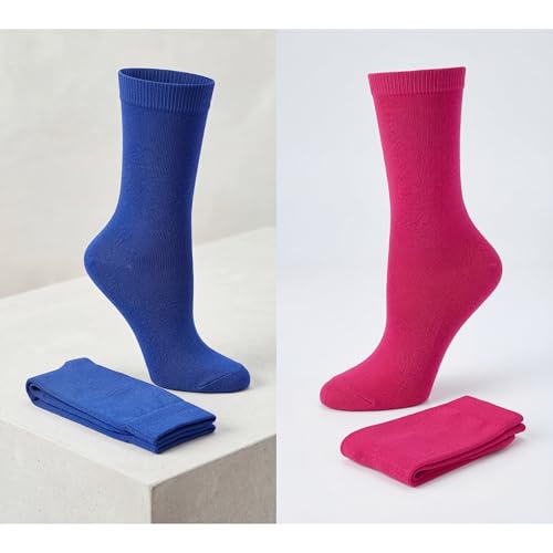Image of Tipi Toe Women's Fun Patterned Dress Socks, 12-Pack Lightweight Colorful Crew Socks, Casual Novelty Assorted Designs