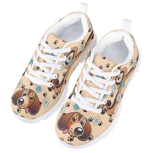 Kids Lightweight Breathable Sneakers Tennis Shoes for Boys Girls Casual Cozy Shockproof and Non-Slip Mesh Shoes for Gym US Little Kid 11-13 Big Kid 1-5 White Sole2