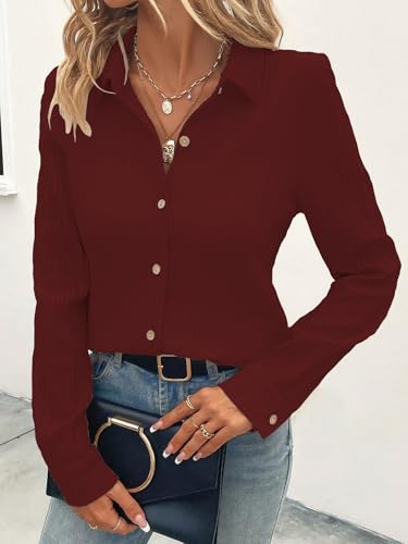 Image of Shasmi Women's Shirt | Long Sleeve Slim Fit Shirt | Elegant Design | Premium Quality | Stylish & Comfortable | All-Day Comfort | Perfect for Formal, Casual & Party Occasions (144)