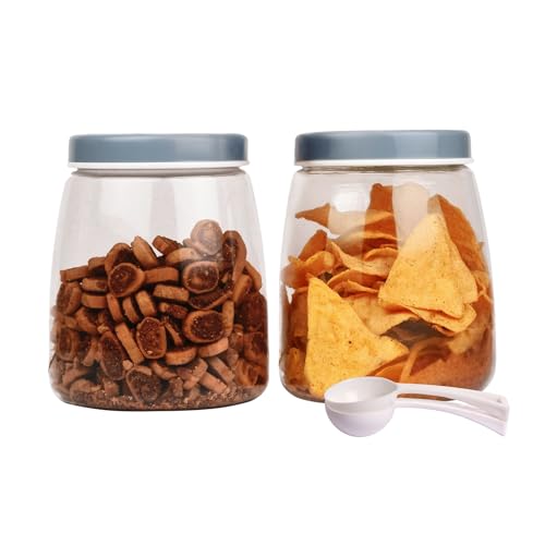 FLAIR Cubics Stackable Container Set (Blue, Set of 2 (1500ml each))