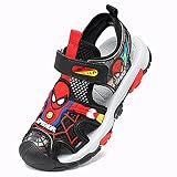 MODRYER Sandales Spiderman pour Enfants Boys Chaussures Plage Non Glissées Sold Pantoufles Piscine Sabots Girls Mules Athletic Anniversaire Cadeau d'anniversaire,Red- 33