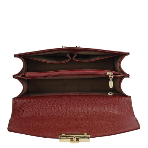 Image of Da Milano Leather Shoulder Bag for Women (00349D-OL)