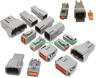 Davitu Cables, Adapters & Sockets - 5sets Deutsch DTM serties 2-12P DTM06-2/3/4/6/8/12S DTM04-2/3/4/6/8/12P 20-24awg Waterproof Connector With Pins - (Color Name: 12pin)