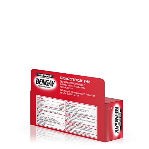 Ultra Strength Bengay Pain Relief Cream, Topical Analgesic for Arthritis, Muscle, Joint & Back, 4 oz
