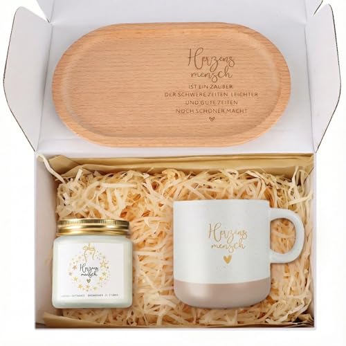 Herzensmensch Personalisiertes Valentinstag Geschenke für Freundin Geburtstags Weihnachten Beste Freundin Freundschaftsge Perfektes Dankeschön-Geschenke