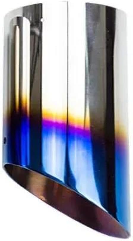 Exhaust Muffler Tip Stainless Steel Pipe Chrome Trim Car Rear Tail Throat Matte Trim For Mazda CX-30 2020-2022 Rear End Components(Blue)