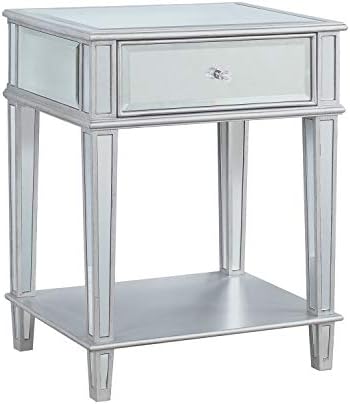 Coaster 904014-CO Accent Table, Clear Mirror