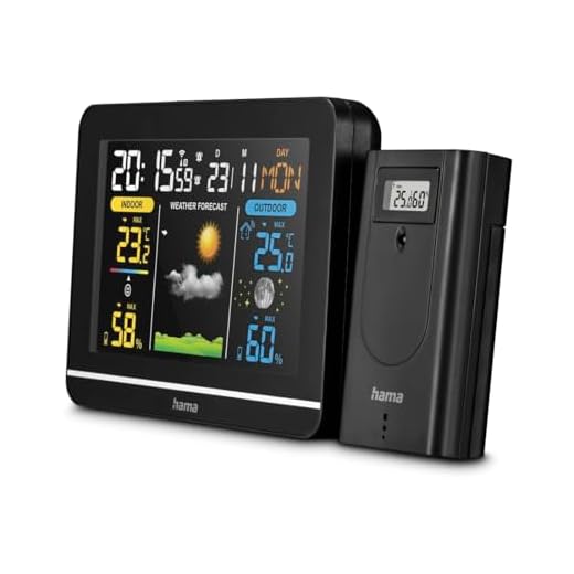 Hama Wetterstation mit Außensensor, Thermometer, Hygrometer, Raumklima