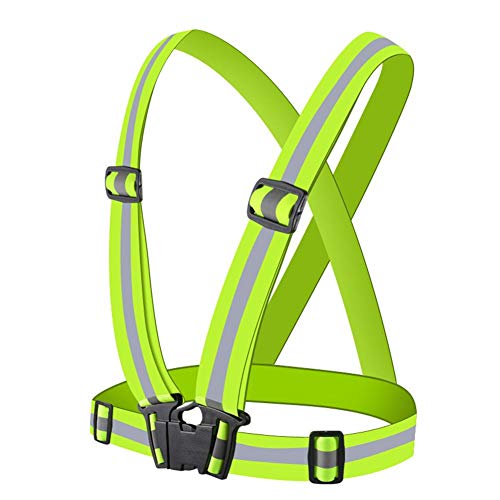 Yitaocity High Vis Visibility Reflective Vest Adjustable Bright Safety Warning Vest Signal Vest for Night Outdoor Jogging,Cycling, Motorbike Riding,Walking or Night Running for Men Women Kids