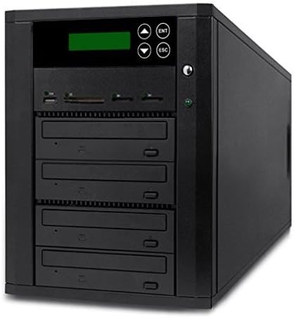 Acumen Disc DV-904-SSP Flash Memory Drive to Media Disc Duplicator with 1-4 Target DVD/CD Burners (with MS, CF, SD, MMC, USB Slots)