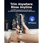 VIKICON Manscape Trimmer for Men - No Nicks Electric Razor-Shaver for Balls/Pubic/Groin/Legs/Chest Hair Removal w/Light & Ceramic Blade, IPX7 Waterproof Body Groomer USB-C Charging, Gifts for Him Dad - Image 5