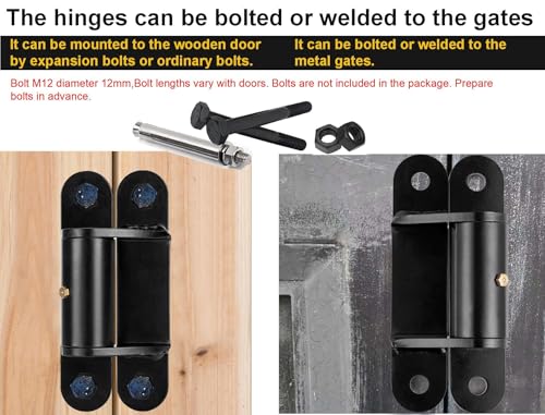 Heavy Duty Gate Hinge,1100 Lbs Max Load,180° Open,Solid Steel Construction by YLINTBENG - Image 5