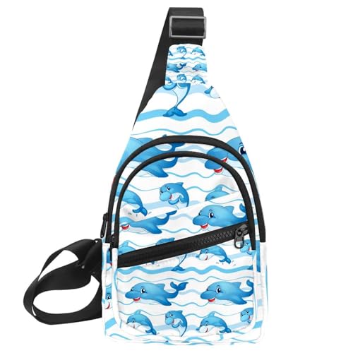 Mochila cruzada impermeable con estampado de cuadros navideños para proteger tus pertenencias