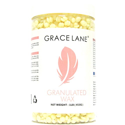 Hard Wax Beans by Grace Lane | Hair Removal Hot Paraffin Waxing 1 Pound (Karitene)