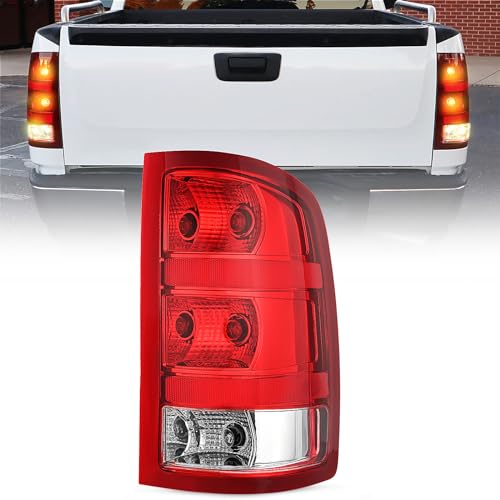 Nilight Taillight Assembly Compatible with 2007 2008 2009 2010 2011 2012 2013 GMC Sierra 1500 2500HD 3500HD Rear Lamp Replacement OE Style Passenger Side