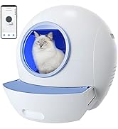 ELS PET Self Cleaning Cat Litter Box, No Scooping Automatic Litter Box with APP Control, Smart Mo...