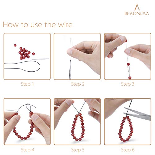 Beadnova Illusion Cord 1Mm Bracelet String Elastic String For Jewelry Making (200M) #TOP4