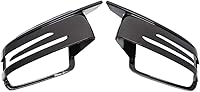Vista 3 de Moldura de cubierta de espejo retrovisor, estilo fibra de carbono, cubierta de espejo retrovisor, moldura lateral de puerta, compatible con Mercedes
