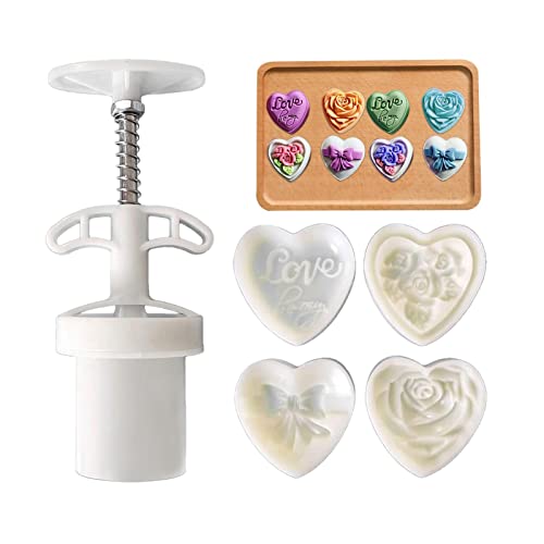 Yajimsa Molde de Pastel de Luna - Prensa de moldes para Galletas - Herramientas para Hornear Mooncake a presión Manual, Herramienta de repostería, Herramienta de repostería para Sellos de Galletas