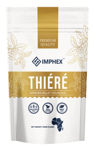 Imphex Thiere | Cherreh | African Millet Couscous For Dinner | 500g (1.1 Pound) | Vegan | Gluten Free | Non GMO