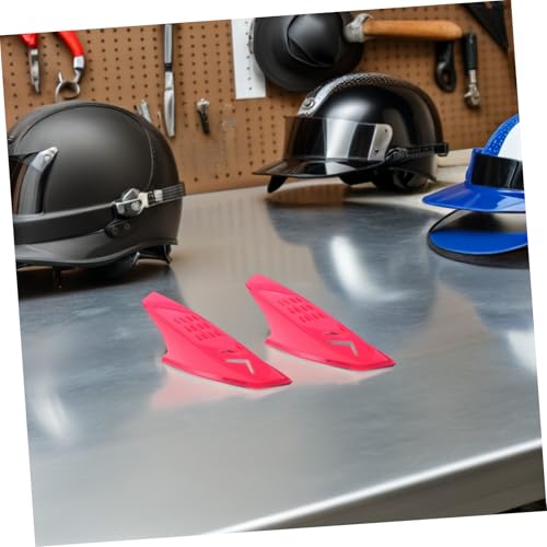 Cuernos para casco de moto de diseño aerodinámico ligero rosa punk 3