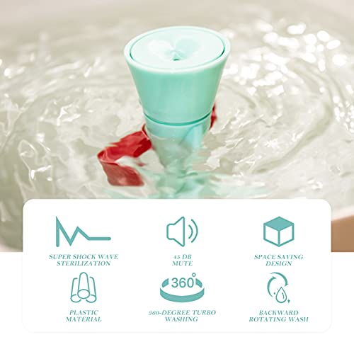 SOLUSTRE Mini máquina de lavar portátil para viagem, lavadora pequena para viagens, apartamento, dor
