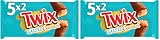 TWIX - Barres chocolat au lait, caramel beurre salé et biscuits - 5 sachets de 46g - 230g (Lot de 2)