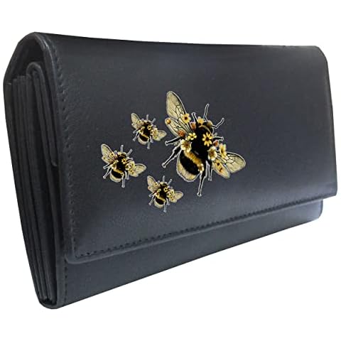 Klassek Bumblebee Black Leather Purse Cover