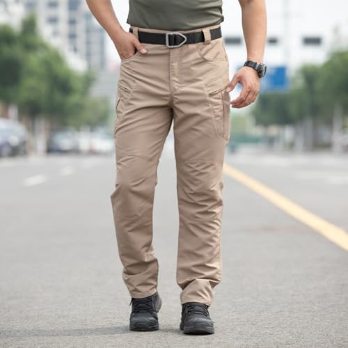 Cargo Pants Men Waterproof Construction Carpenter Pants Comfy Fit Big and Tall Military Pant with Pockets3