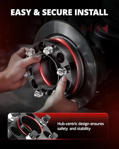 Image of EVIL ENERGY 6x5.5 Wheel Spacers 1.25 inch, 93.1mm Bore Hubcentric M12x1.5 Studs