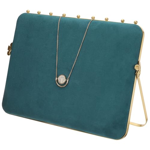 uxcell Velvet Necklace Display Stands Pendant Metal Organizer Holder Stands