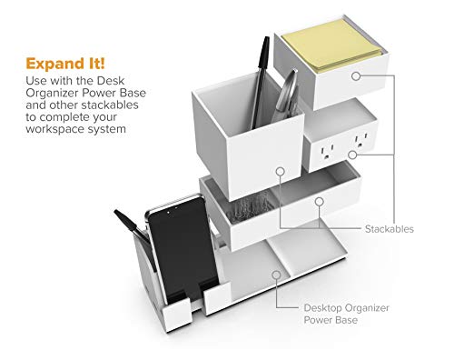 Image of Bostitch Office Konnect Pencil Cup Desk Organizer, Pen Cup, White (Pack of 12)