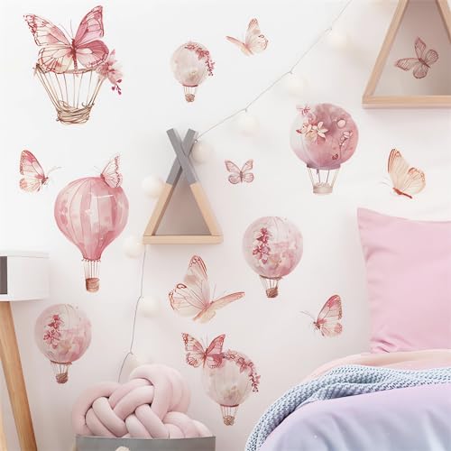 Vinilos decorativos sacinora mariposa rosa para pared miniatura 4