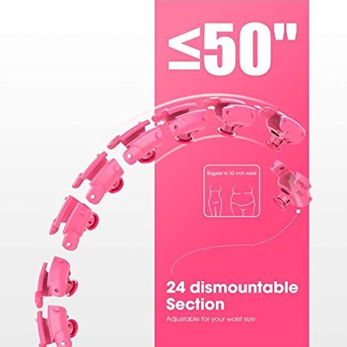 MANQIAN Hula Hoop Exercício Smart Hula Hoops para Adultos Perda de Peso Ajustável 2 em 1 Abdômen Fit