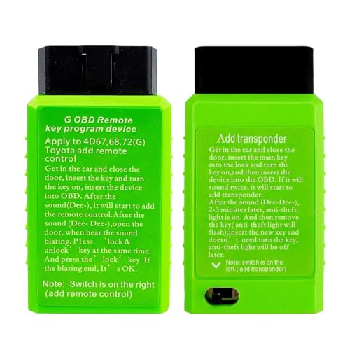 for Toyota G and H Chip Vehicle OBD Remote New Key Programming Device via OBD2 Port, Apply to 4D67,68,72(G), Dose not Support All Models