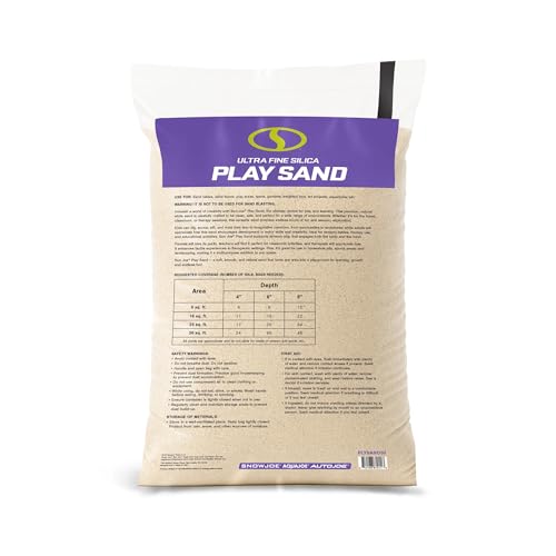 Image of Sun Joe 119 Pack Silica Play Sand for Sandbox, Sensory Table & Garden Spaces, Ultra Fine, 50 Lbs - Natural Craft Accessory for Molding, Digging & Sculpting - Ideal for Indoor and Outdoor Use