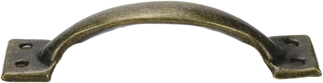 10Pcs 6 Inch Rustic Gate Handle Pulls Vintage Utility Door Pulls for Home Improvement, Barn Door Hardware with Screws,Bronze